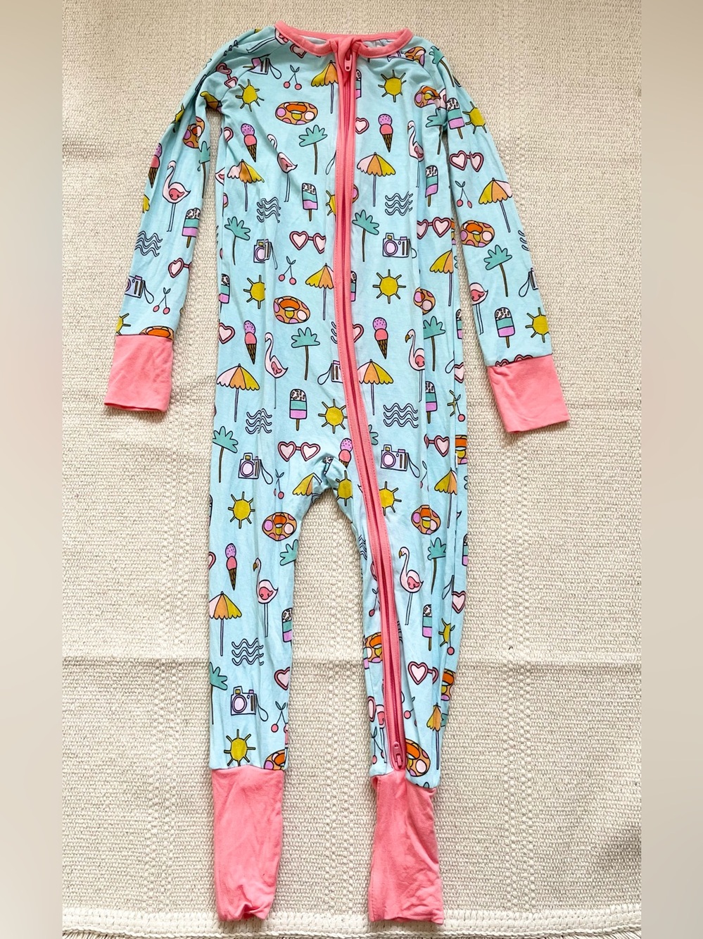 Little Sleepies Pool Party Zippy Pajamas 12-18 M